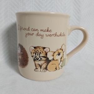 Vintage 1983 Mug Mates Coffee Hallmark A Friend Can Make Your Day Worth While